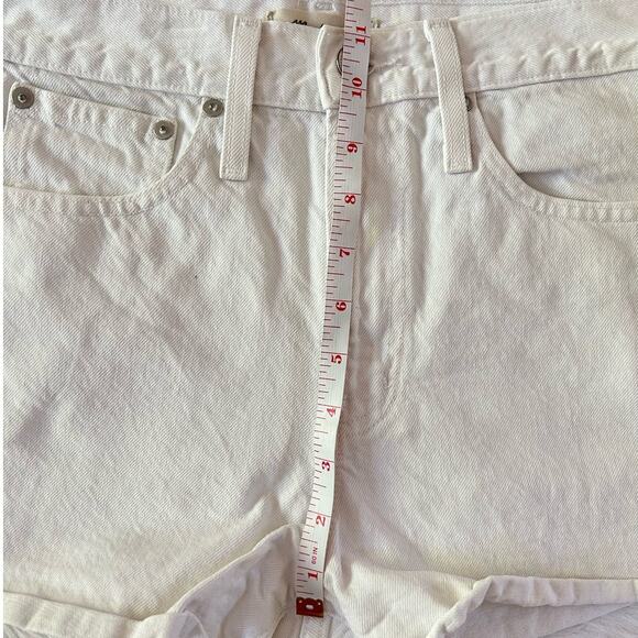 Madewell The Perfect Jean Short in Tile White High Rise Western Size 25 | 2 - Picture 7 of 10
